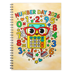 Calculatrice de la journée des nombres 2026 Cahier