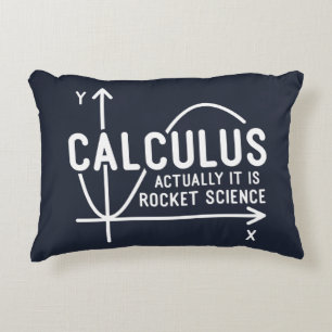 Calculus Actually Its Rocket Science Funny Math Accent Pillow