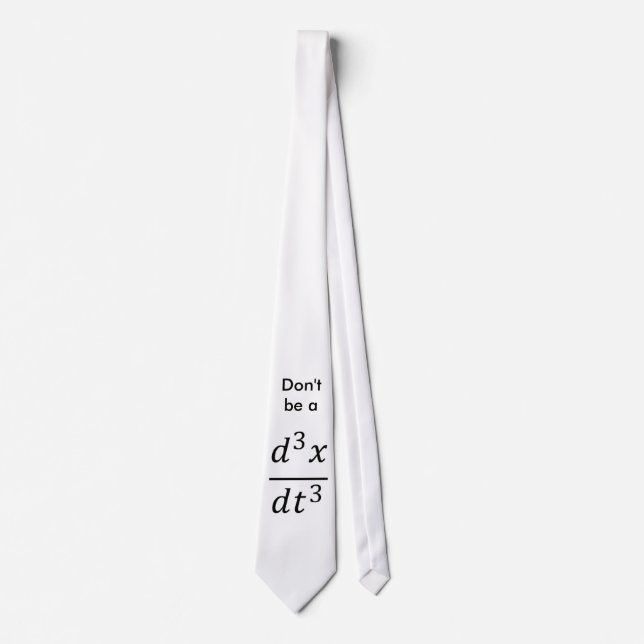 Calculus joke tie (Front)