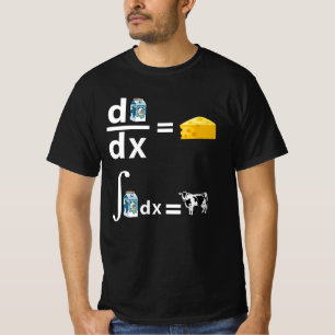 Calculus of Cheese Funny Science Math T-Shirt