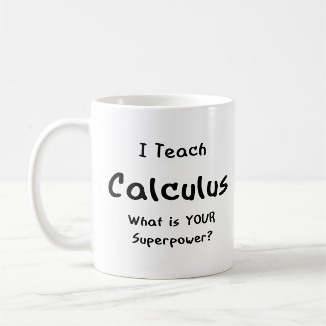 calculus teach coffee mug (Left)