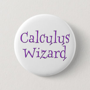 Calculus Wizard 2 Inch Round Button