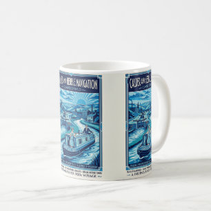 Calder and Hebble Navigation Travel Poster Coffee Mug