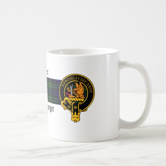 Calder Scottish Crest and Tartan mug (Right)