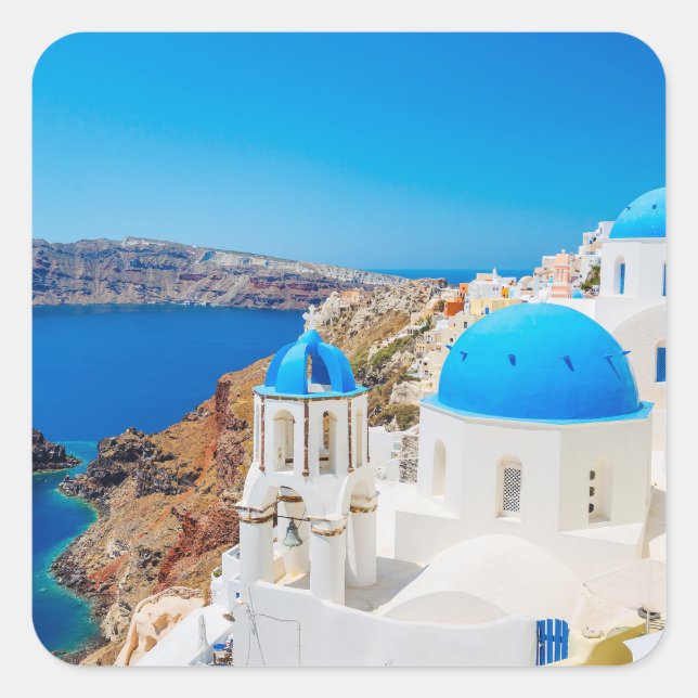 Caldera Santorini Island Stickers Grèce (Devant)