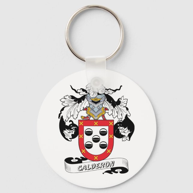 Calderon Family Crest Keychain (Front)