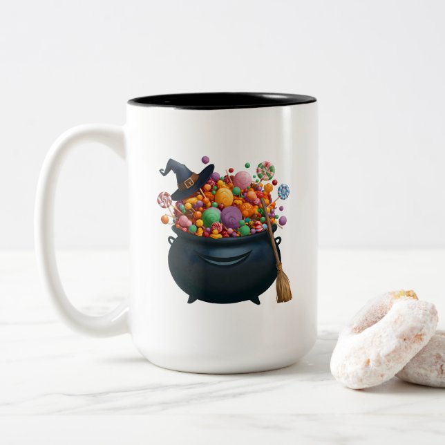 Caldron Of Giggle & Gummies Mug (With Donut)
