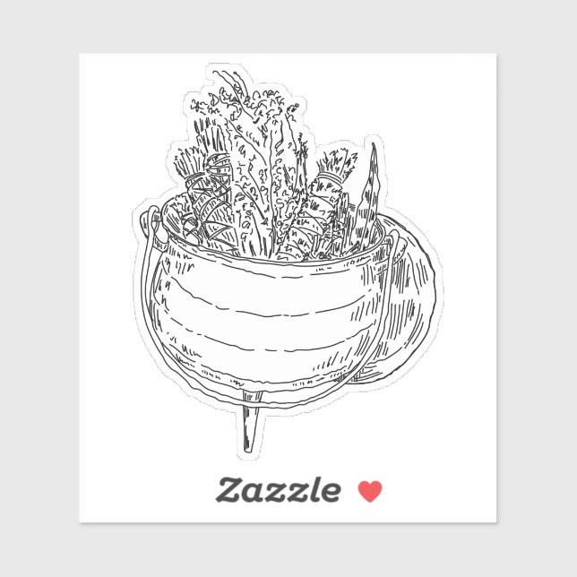 Caldron of Herbs Sticker (Sheet)