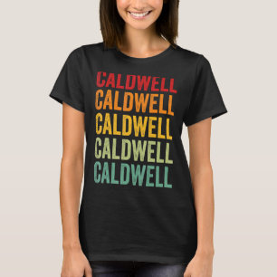 Caldwell County Kentucky Rainbow Text Design T-Shirt