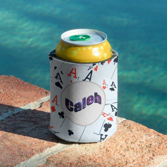 Caleb, Mans Name On Aces, Can Cooler (In Situ Pool)