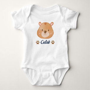 Caleb panda baby bodysuit