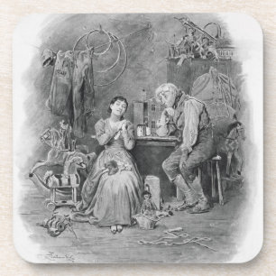 Caleb Plummer and his blind daughter, from 'Charle Coaster