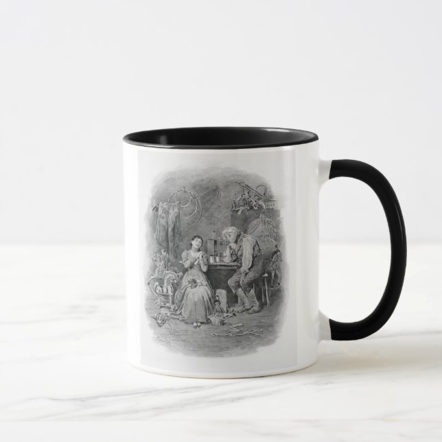 Caleb Plummer and his blind daughter, from 'Charle Mug (Right)