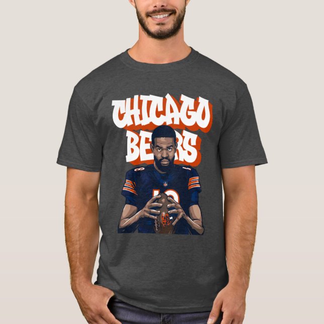 Caleb Williams Bears Graffiti Sketch Vector Art fr T-Shirt (Front)