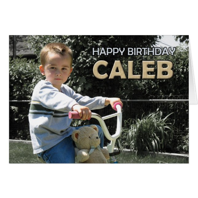 Caleb's card (Front Horizontal)