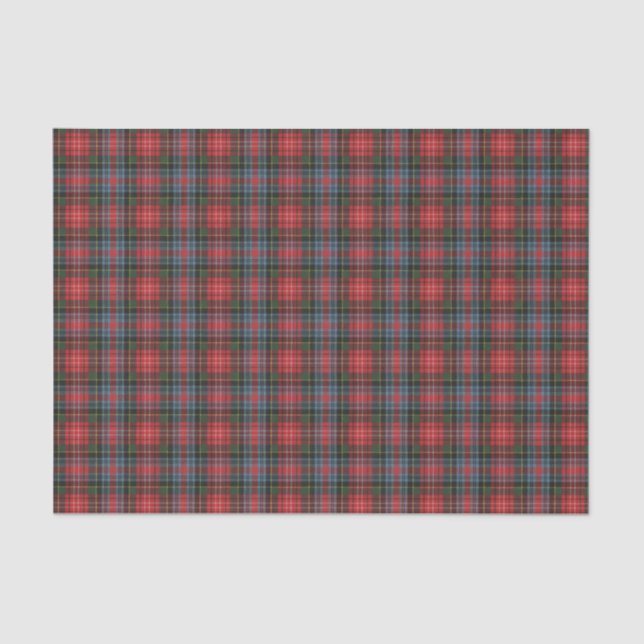 Caledonia Modern Scottish Tartan Tissue Paper (Front)