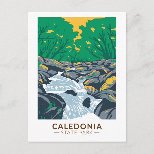 Caledonia State Park Pennsylvania Vintage Postcard (Front)