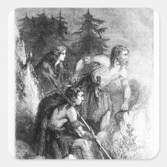 Caledonians, or Picts Square Sticker (Front)