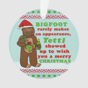 Calembour drôle de Sasquatch de Joyeux Noël de