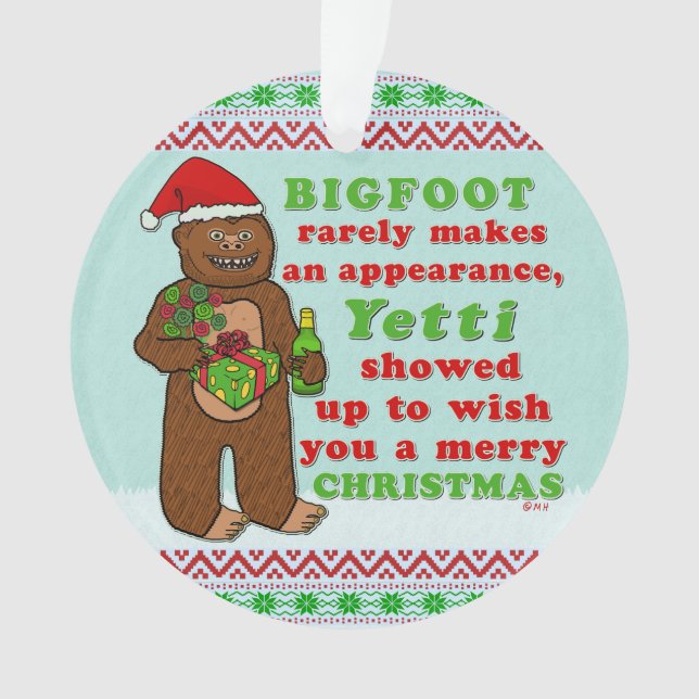 Calembour drôle de Sasquatch de Joyeux Noël de (devant)