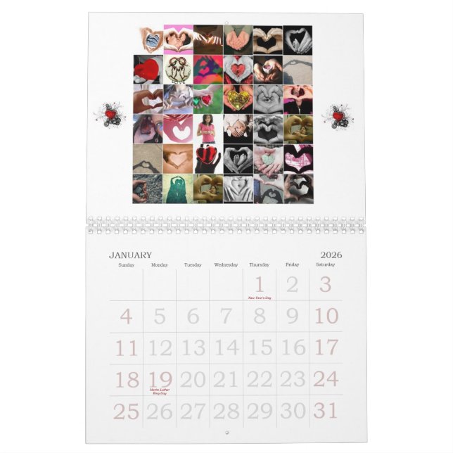 Calendar  2009, I Love You (Jan 2026)