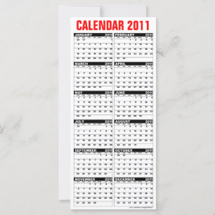 Calendar 2011 Rack Card Season's Greetings