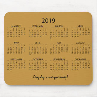 Calendar 2019 mouse pad