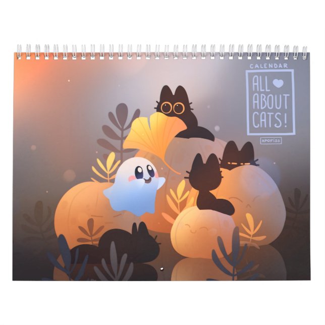 Calendar 2024 All about cats! (Cover)