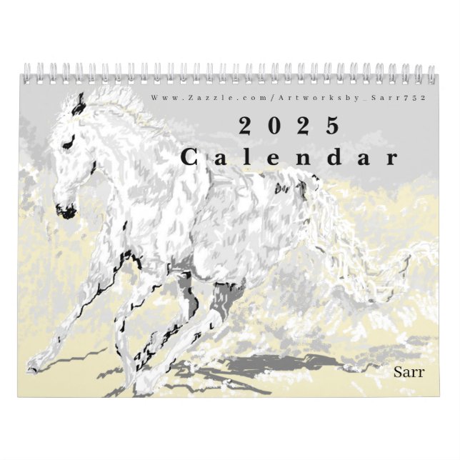 Calendar 2025 Animals by Sarr (Cover)