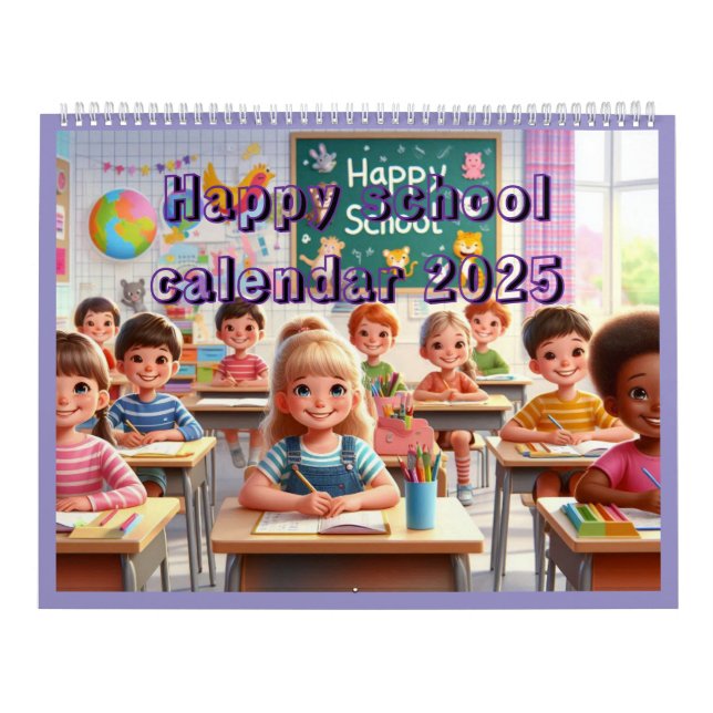 Calendar 2025 - Happy school (Cover)