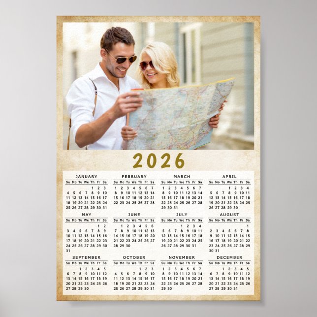 Calendar 2026 Custom Photo Poster (Front)