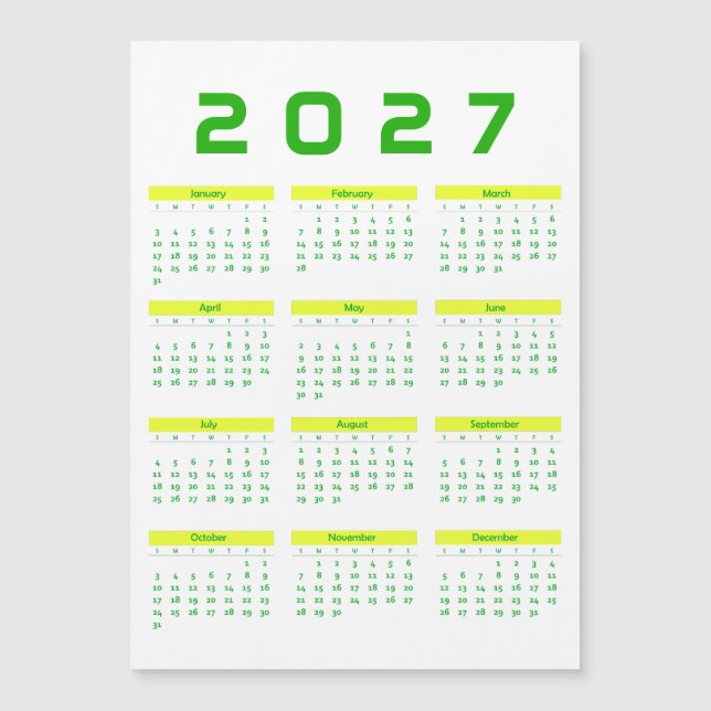 Calendar 2027 (Front)
