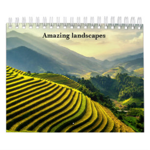 Calendar amazing landscapes