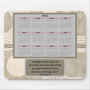 Calendar and Quote Mousepad
