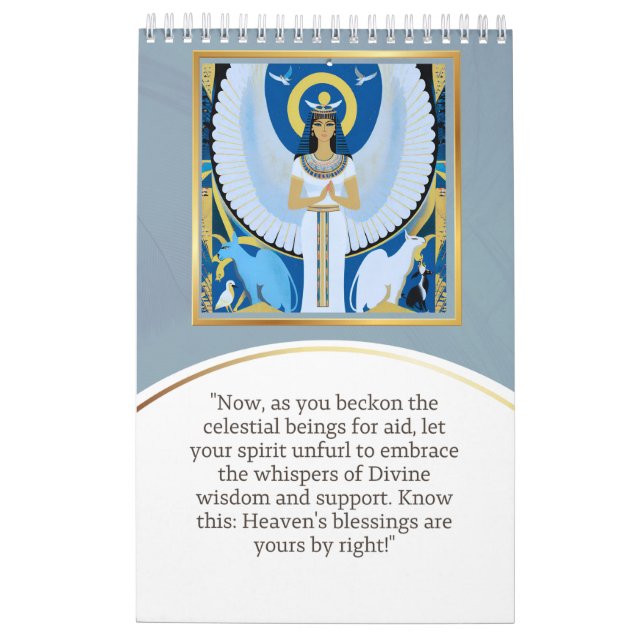Calendar angel Egypt (Back)