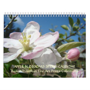 CALENDAR APPLE BLOSSOMS Calendar Spring Art