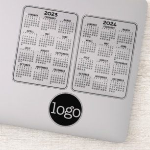 Calendar black - add logo or photo