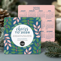 Calendar Business Greeting with Logo - Cheers