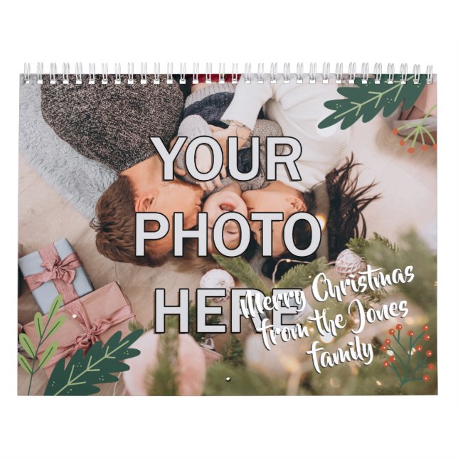 Calendar Christmas gift family kids personalized (Cover)
