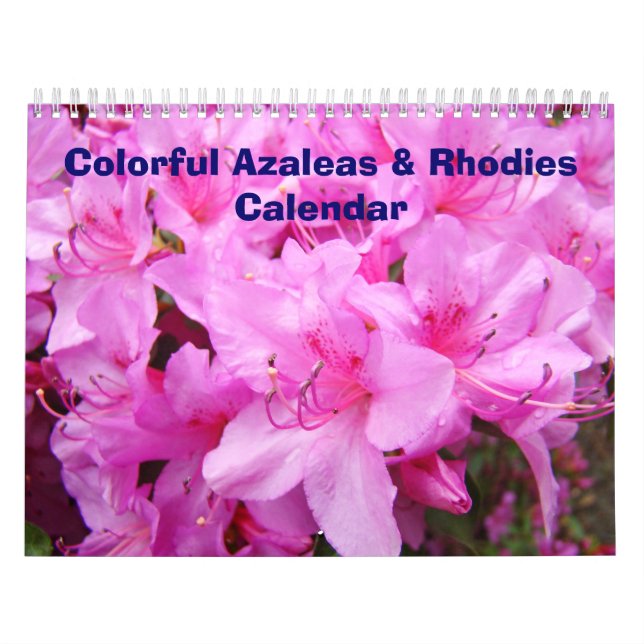 Calendar Colourful Azaleas & Rhodies Calendars (Cover)