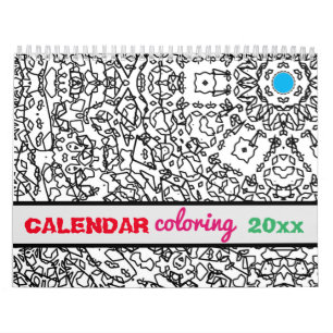 Calendar, colouring book, colouring books calendar