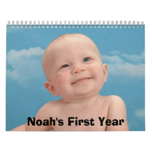 Calendar-Cover, Noah's First Year Calendar
