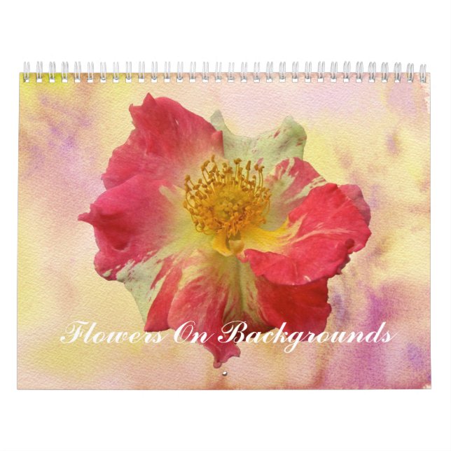 Calendar - Flowers On Backgrounds (Cover)