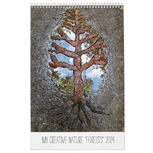 Calendar Forests 2024 trees landart art nature