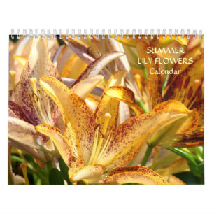 CALENDAR LILIES Calendar LILY Flowers Summer