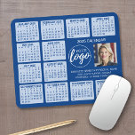 Calendar - logo, photo business mouse pad<br><div class="desc">A logo and photo collage with a 2024 calendar and room to add a few lines of text. A fun item for the New Year to use as a company giveaway. You can change colours when you click on the customize area.</div>