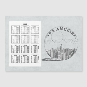Calendar Los angeles Full Year 2020