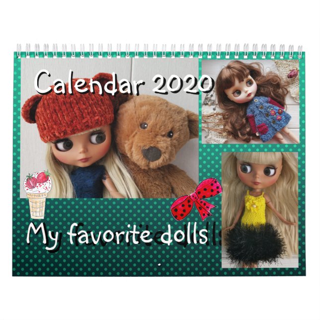 Calendar.  My favourite dolls Calendar (Cover)
