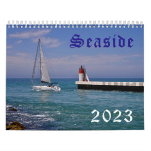 Calendar of 2023 of seaside of France
