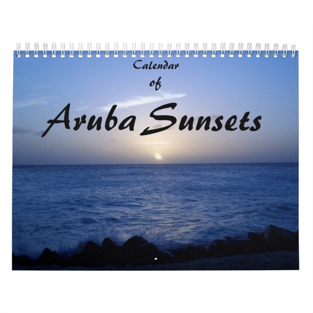 Calendar of Aruba Sunsets (Cover)